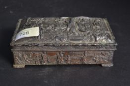 A silver plate metal fish letter rack an