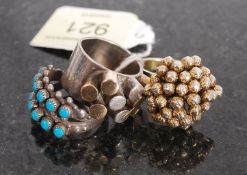 A Danish Eggert gilt silver sterling 925