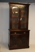 A good late 19th century walnut library