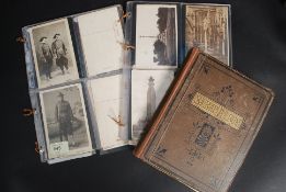 A collection of postcards to include Mem