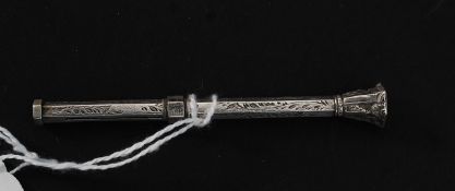 A beautiful silver twin propelling penci