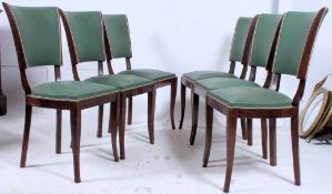A set of 6 1930's French Oak two tone di