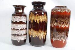 A  collection of West German Fat Lava fl