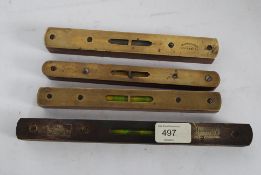 A Williams Marples brass and oak spirit