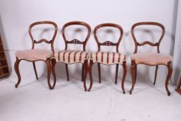 A harlequin set of 4 Victorian good qual