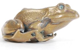 A 20th century heavy bronze figure of a