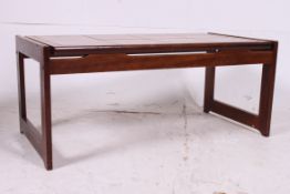 A 1970's retro teak wood Danish style ti