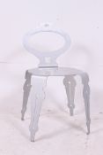 An unusual 20th century art metal chair