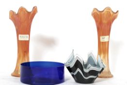 2 early 20th century translucent carniva