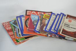 FOOTBALL PROGRAMMES; A collection of 196