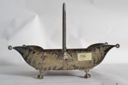 An early 20th century silver plate chase