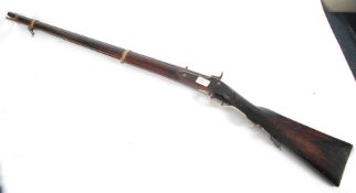 A 19th military issue percussion cap rif