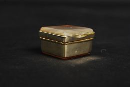 A small trinket box inset with agates