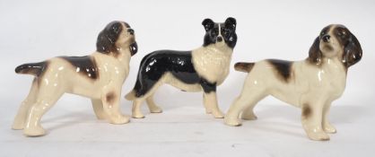 A collection of 3x continental porcelain