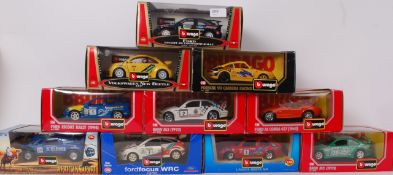 BURAGO; A collection of 10x 1:24 scale B