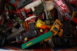 DIECAST; A large box of assorted loose d