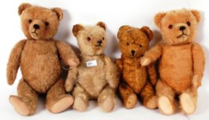 TEDDY BEARS; A good collection of 4x vin