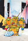 ORIGINAL TEENAGE MUTANT HERO TURTLES ART
