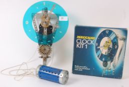 MECCANO; An unusual vintage Meccano Cloc