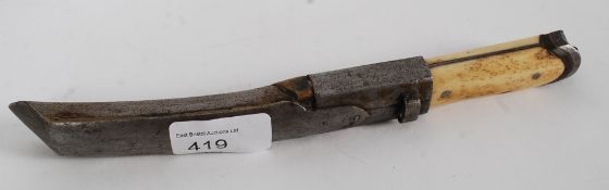 A 19th century asiatic / eastern bone ha