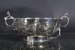 A 19th century hallmarked silver bowl, w