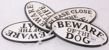 A collection of 4x Victorian style cast