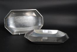 A Pair of WMF Chromagan dishes each date