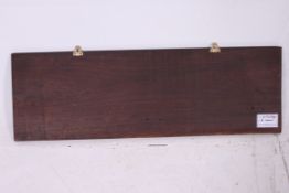 A retro 20th century contemporary wooden art wall panel  entitled ' On The Edge ' by Bristol artist