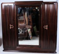 A stunning 1930's Art Deco French walnut