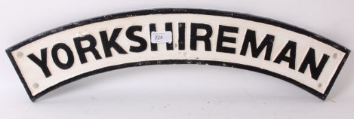 A cast iron vintage style railway train