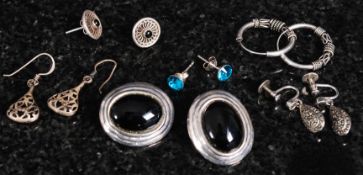 A collection of vintage silver ladies ea