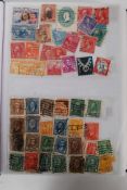A collection of stamps set within album
