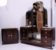A stunning 1930's Art Deco French walnut