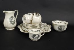 A Wedgwood Beswick pattern part tea serv