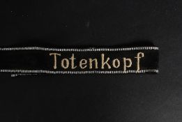 A German WW2 3rd Reich Totenkopf soldier