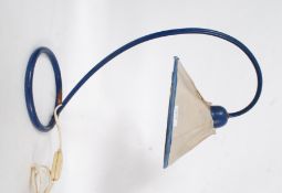 A retro 1960's blue tubular metal modern