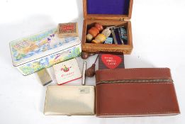 A collection of gentlemans items to include razors, over night case,