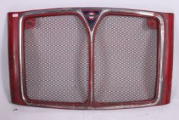 An original front grille panel from a London Routemaster bus.