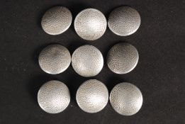 A set of Dutch Nazi German issue 2nd world war soldiers tunic buttons stamped to verso PGT