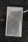An antique hallmarked silver card case, hallmarked for 1896 by SI Ltd. 41.4g.