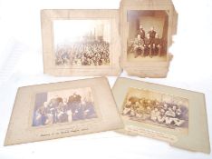 Ancient Order of Foresters. Four large mounted sepia photographs dated 1882-1901.