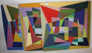Douglas Herbert Courtenay Auburn  (1916 - 2000) A collection of 10 geometric abstract oil on board