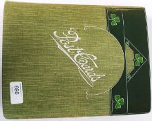 A good Art Nouveau Edwardian postcard album with 200 mostly pre WWI cards.