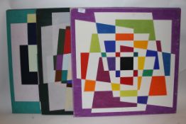 Douglas Herbert Courtenay Auburn  (1916 - 2000) A collection of 10 geometric abstract oil on board