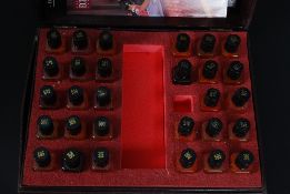 A 1970's travelling salesman's perfume kit bearing notation for Parfums Echoes 'Arome