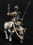 A detailed knight on horseback of smaller proportions
