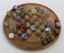 A good collection of early vintage marbles some with air twist,
