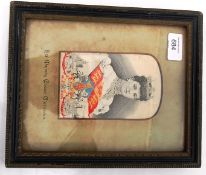 ROYALTY Queen Alexandra. c1902 Woven in silk portrait (probably by W.H.Grant).