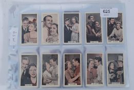 CIGARETTE CARDS; FILM FAVOURITES; 1939 A & M WIX, LONDON; Full set of 100 cigarette cards,