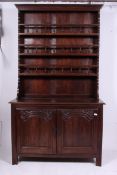 A 19th century carved oak large French dresser / buffet.